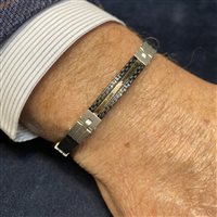 Bracelet Baraka Man in Carbon Diamante 0.02 Ct BR291181ROCO022002 - BR291181ROCO022002